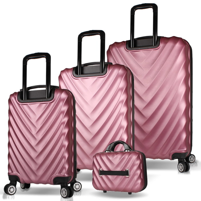 Zoozie Bags Juego de maletas 4 piezas Oro rosa